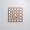Ekena Millwork Medium Harlingen Decorative Fretwork Wood Wall Panels, Wood, 15 3/8"W x 15 3/8"H x 3/8"T WALW16X16X0375GLNMF - alternate 2